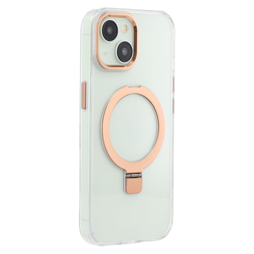 For iPhone 14 Case Compatible with MagSafe Kickstand TPU+PC Clear Phone Cover