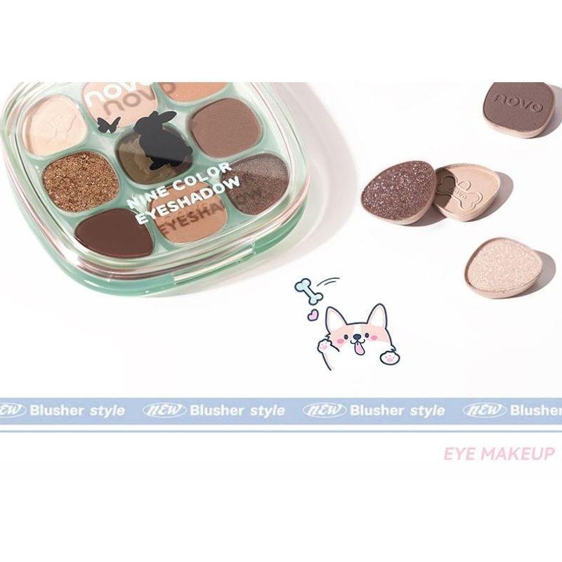 NOVO - Drunken Eyes 9 Color Eyeshadow Palette - 3 Types