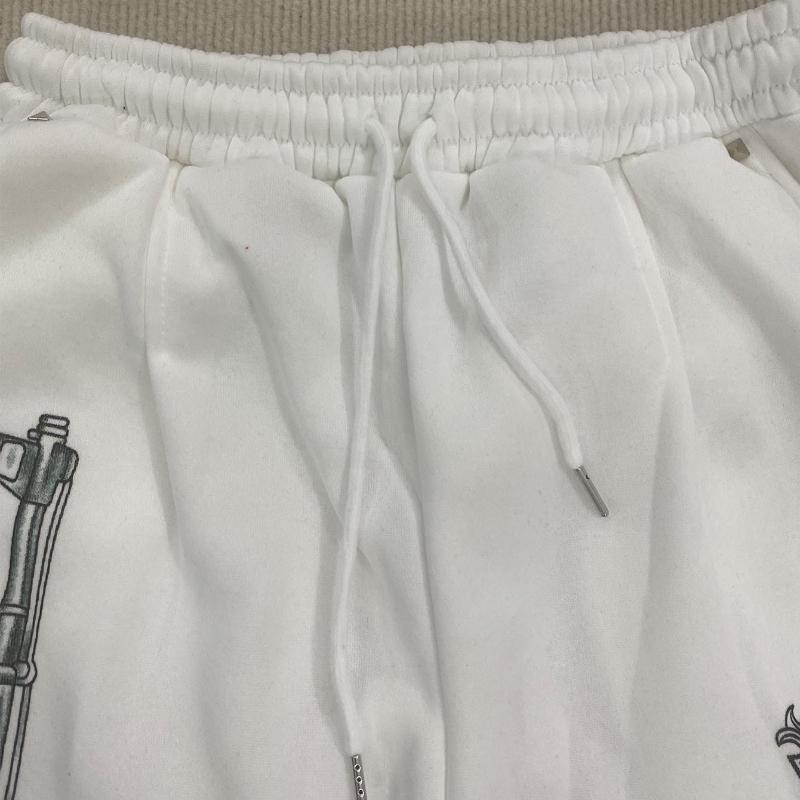 Europäische und amerikanische Retro-Street-Hip-Hop-Y2K-Muster bedruckte lockere Freizeithose