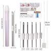 Portable Punch Needle Set Featuring Adjustable Head Ergonomic Designs and Carry Case for Easy Crafting Organization