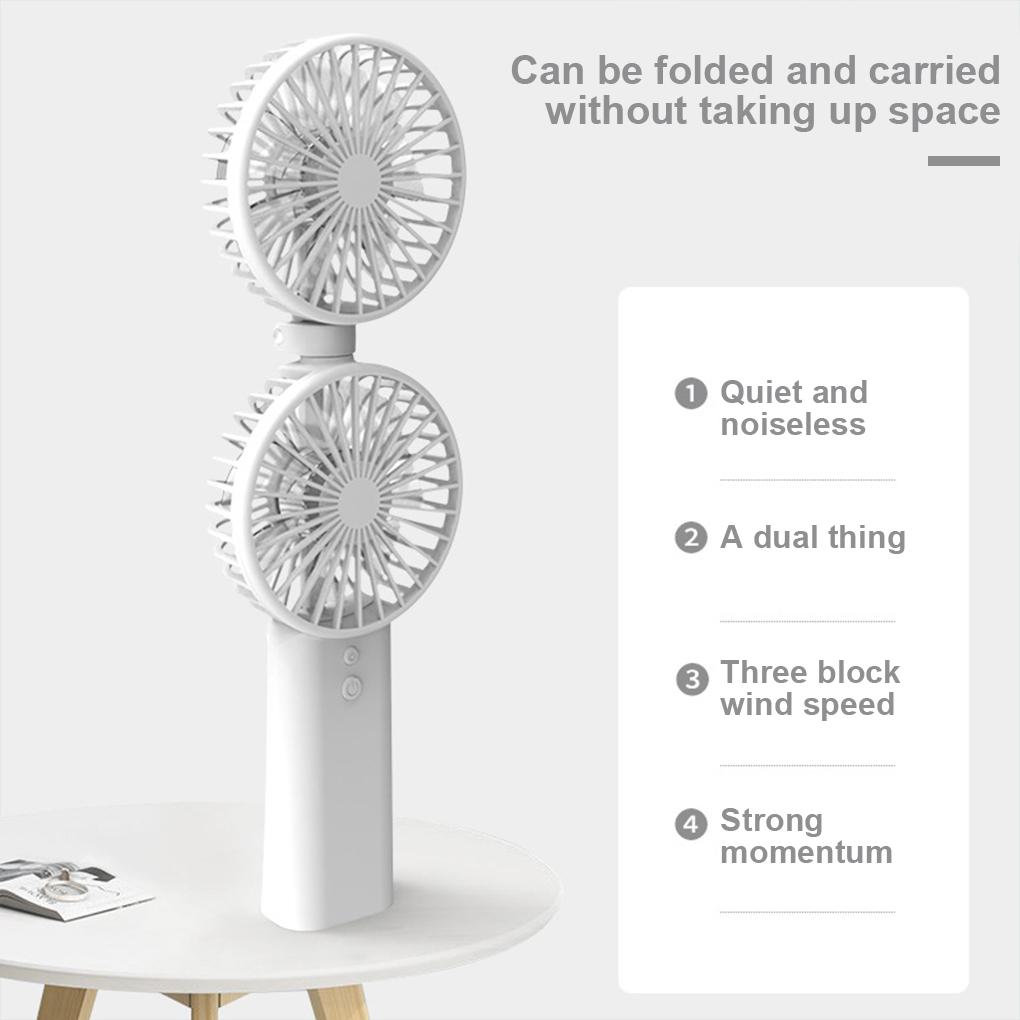 Portable Fan USB Charging Foldable Adjustable Speed Mini Quiet Cooling Rest Fan