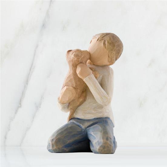 Pryskyřicová rodinná socha Smysluplný bytový dekor Dárek v americkém stylu Pryskyřičná rodinná figurka k výročí narozeniny Vánoce