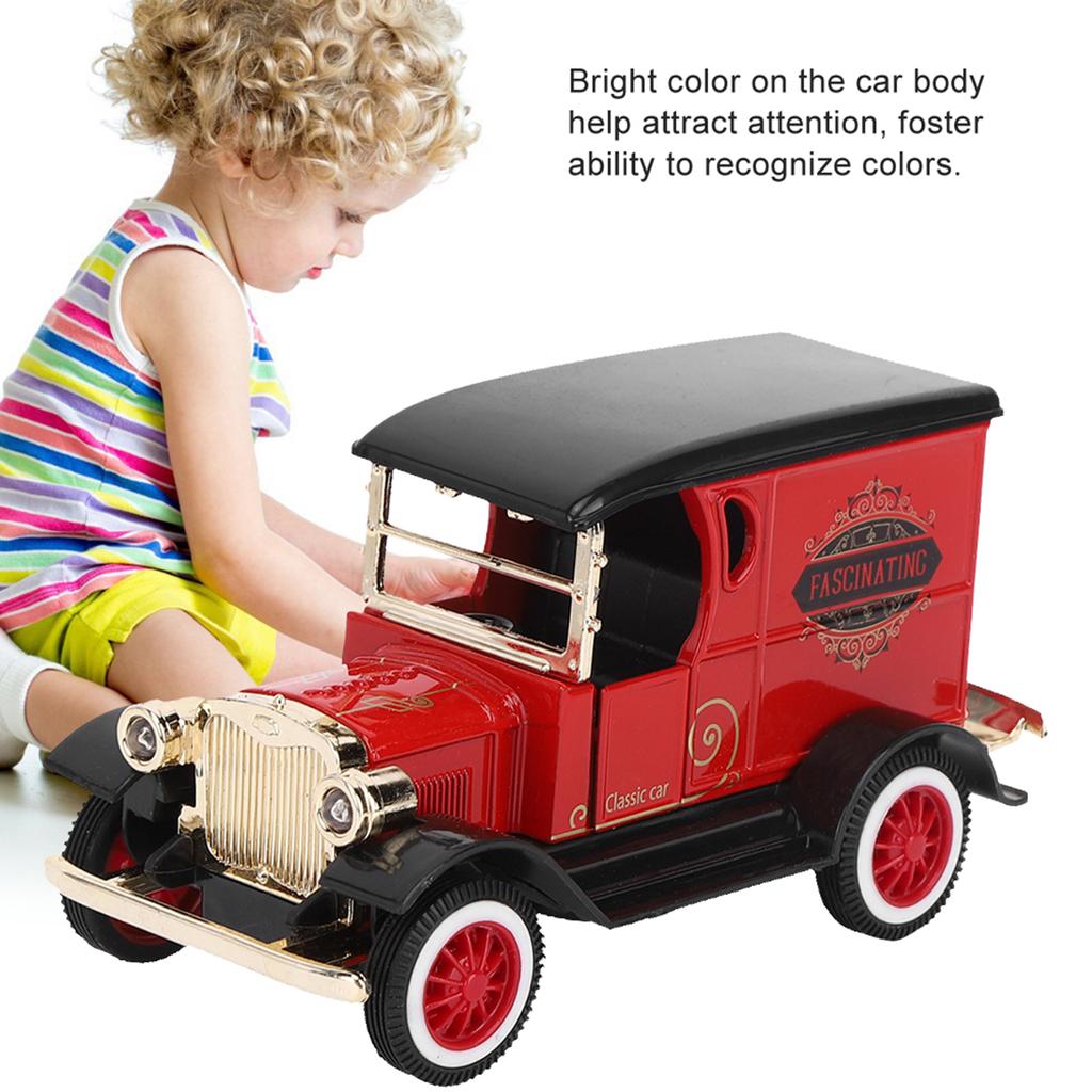 1: 32 Scale Child Kid Pull Back Car Toy High Simulation Vehicle Model with Light SoundRed