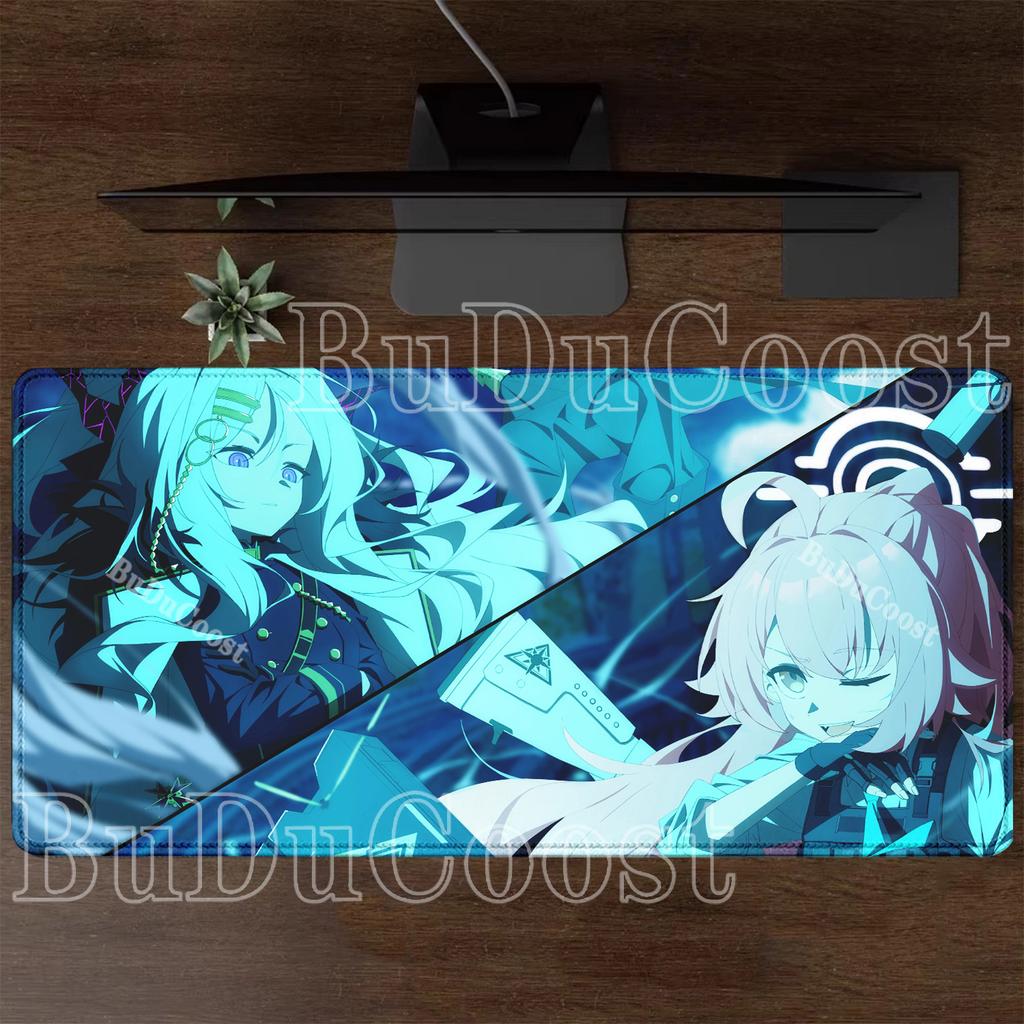 HD Printing Blue Archive Sorasaki Hina Large Mousepad Non-slip XXL Mouse Pad Keyboard Kawaii Anime Girl Overlock Office Desk Mat
