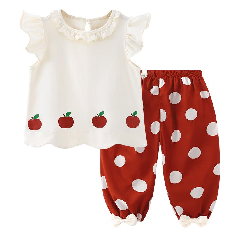 Youqi Girls  Sweet Apple Summer Set 80