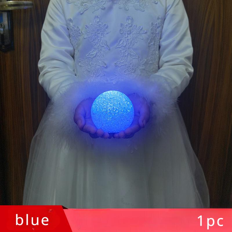 

Ручной светящийся шар 7 см, сценический хрустальный шар в форме света, ночник, реквизит, украшения для рабочего стола 7CM синий