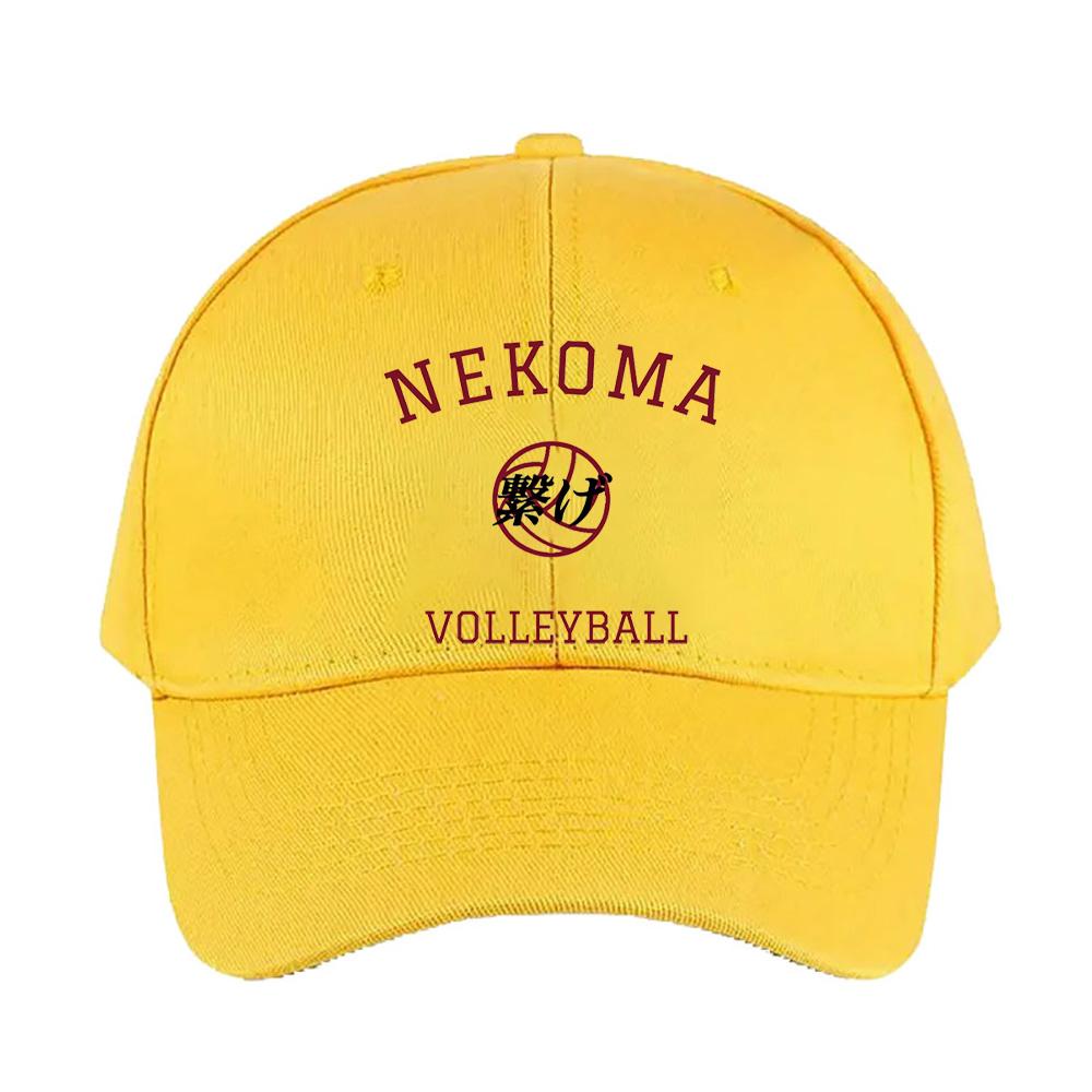 Haikyuu Nekoma Volleyball Summer Woman Man Adult Peaked Hat Fashion Casual Adjustable Funny Dad Printed Baseball Caps