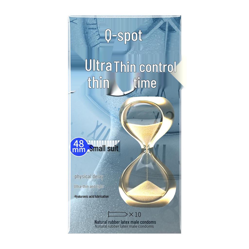 Q-Point Ultra-Thin Nude Feel Condoms with Hyaluronic Acid and Large Particles for Men
