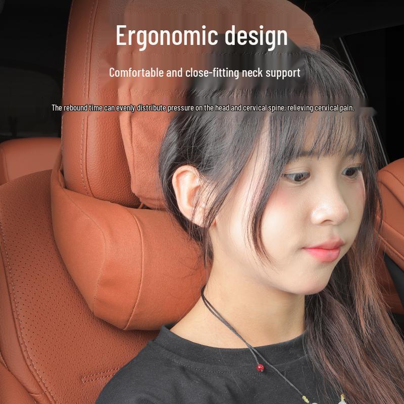 Neck Pillow & Backrest Set for Mercedes-Benz GLC/GLCL/C-Class Headrests – Car Interior Use