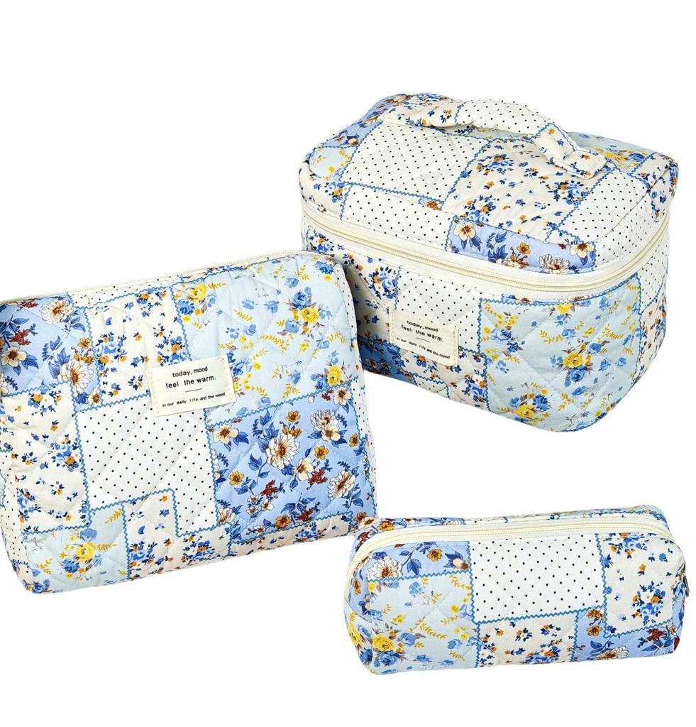 Lekka Etui Kosmetyczne Podróżne z Nadrukiem - Portmonetka o Dużej Pojemności i Przechowywanie Pędzli