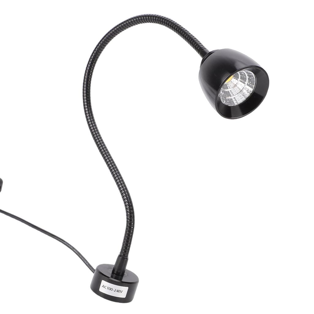 7W LED Light with Flexible Gooseneck and Magnet Base 6000K Work Lamp for Workbench Lathe Grill Workshop Industrial Lighting