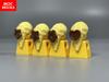 MOC Blocks Female Girl Ponytail Hairs Accessories Bow Assembled Particles Construction Bricks Children's Playthings Plastic Material Dolls