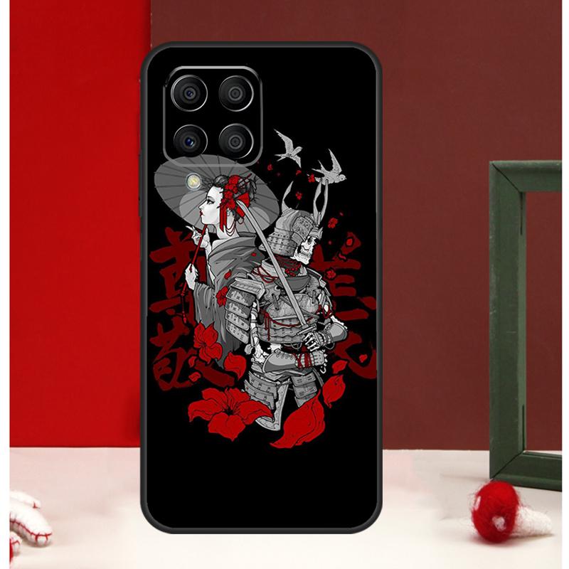 Samurai Warrior Geisha Case For Samsung Galaxy M31 M11 M21 M14 M34 M54 M12 M32 M52 M15 M13 M16 M36 M56 M53 M35 M55