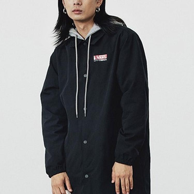 Vans Work Long Hooded Jacket Men Jacket Black VN0A4USBBLK