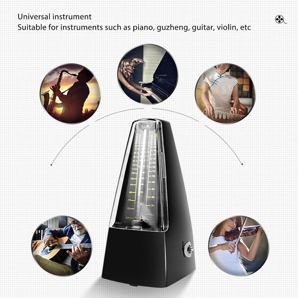 Standard Size Mechanical Metronome High Precision Musical Instrument Metronome For Piano