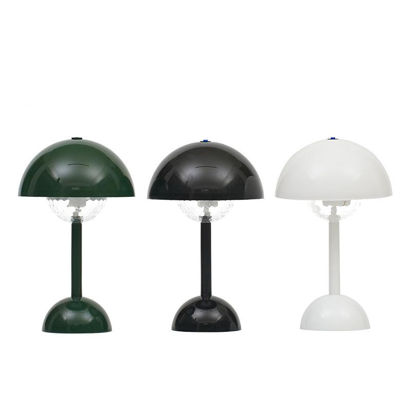 Ins Mushroom Bud Table Lamp Bedroom Bedside Creative Night Light Gift LED Retro Simple Atmosphere Light Home Decoration