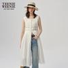 Teenie Weenie Women's Vintage French Lace Sleeveless Maxi Dress