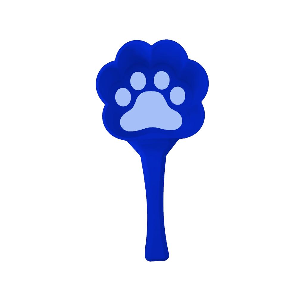 3D tištěná lžíce na krmivo pro domácí mazlíčky Kreativní roztomilá kočičí lžíce, Roztomilá kočka držící vtipnou lžíci