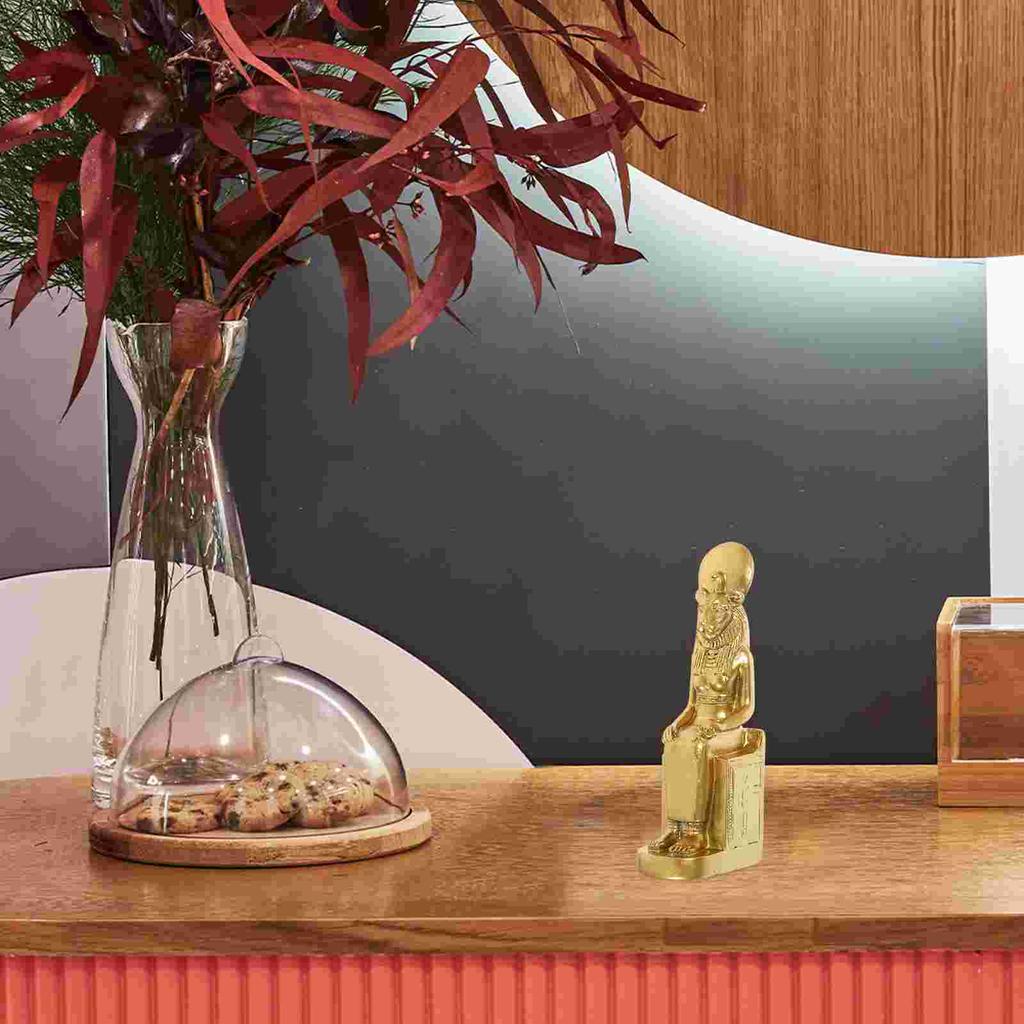 Socha Sfingy Egyptská Figurka Socha Písková Sada Starověká Pryskyřice Kancelářské Dekorativní Umělecké Předměty