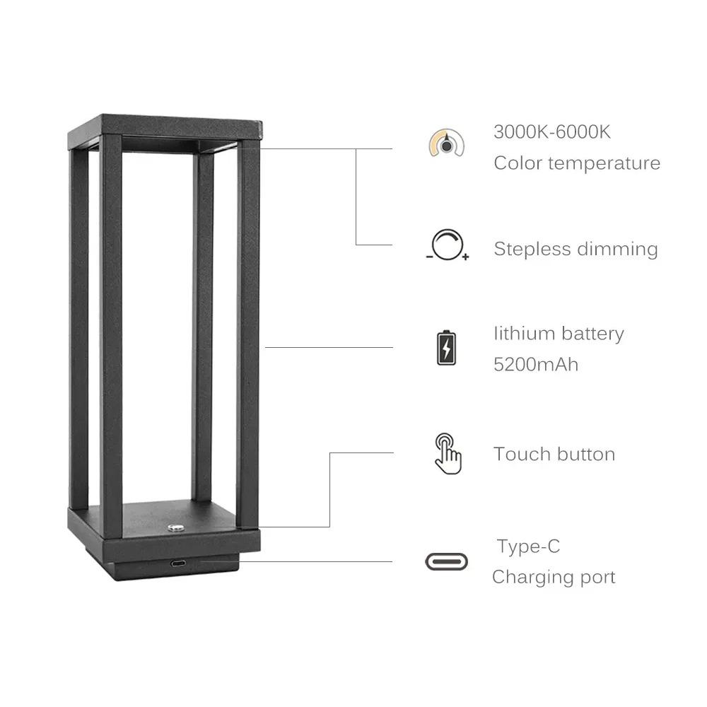 

Современный европейский дизайн украшения отеля светодиодный стол Rebecca ресторан перезаряжаемая настольная лампа changeable