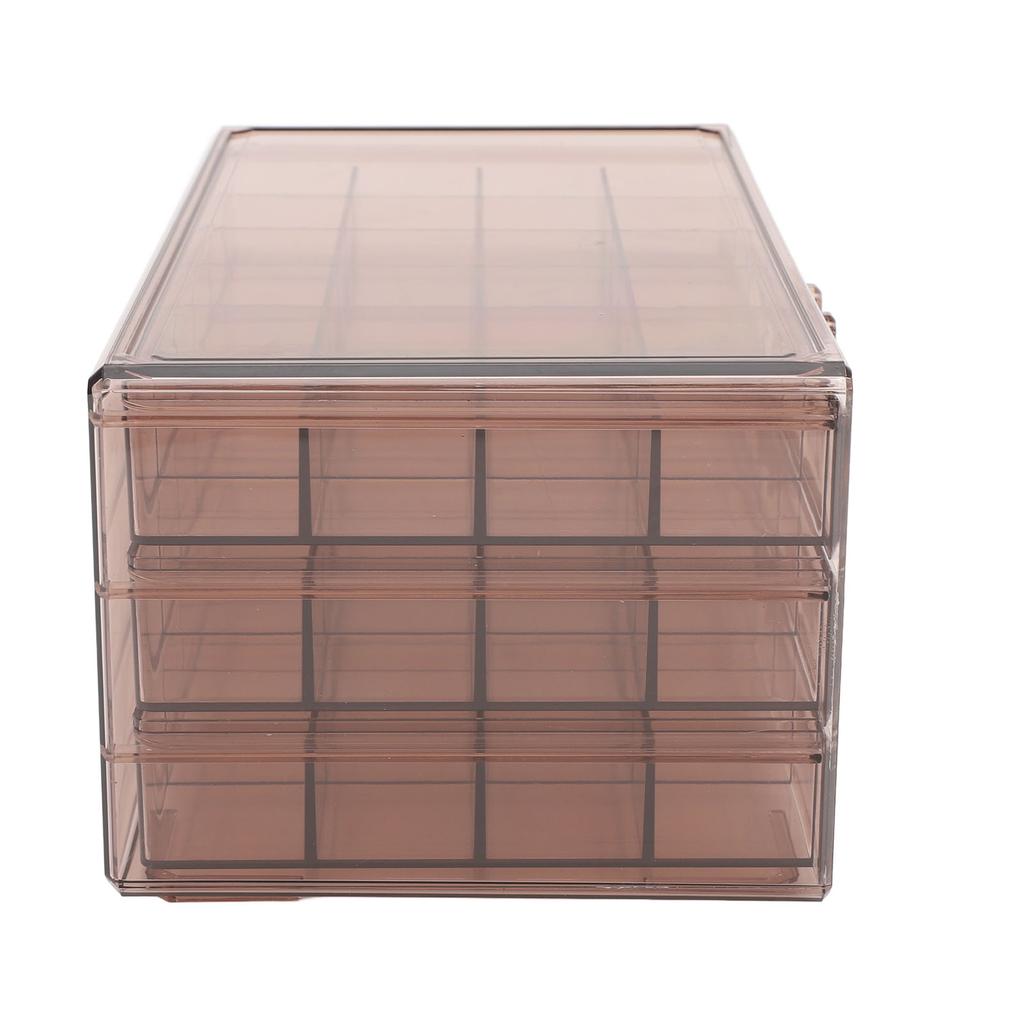 Jewelry Box 3 Layer 72 Cells Antioxidant Acrylic Clear Jewelry   for Earring Necklace