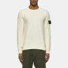 Stone Island Logo Round Neck Long Sleeve Knit Sweater Men sweater Beige K1S1551000-36S00B5-V0093