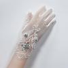 1Pairs Sexy Women Lace Gloves Breathable Tulle Gloves New Bridal Gown Mittens  Party Dress