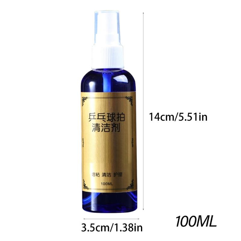 100ml Table Tennis Racket Cleaner Pressing Sprays Rubber Cleaning Maintenance Tackifier Table Tennis Bat Cleaning Tool