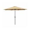 Marbueno Steel Parasol 8 Ribs D270 Cm Polyester Brown Garden, Swimming Pool, Terrace