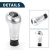 TUCKBOLD Manual Gear Shift Knob for Black Silver 1pc 6-Speed Mercedes-Benz C-Class 2000-2014, Tone,