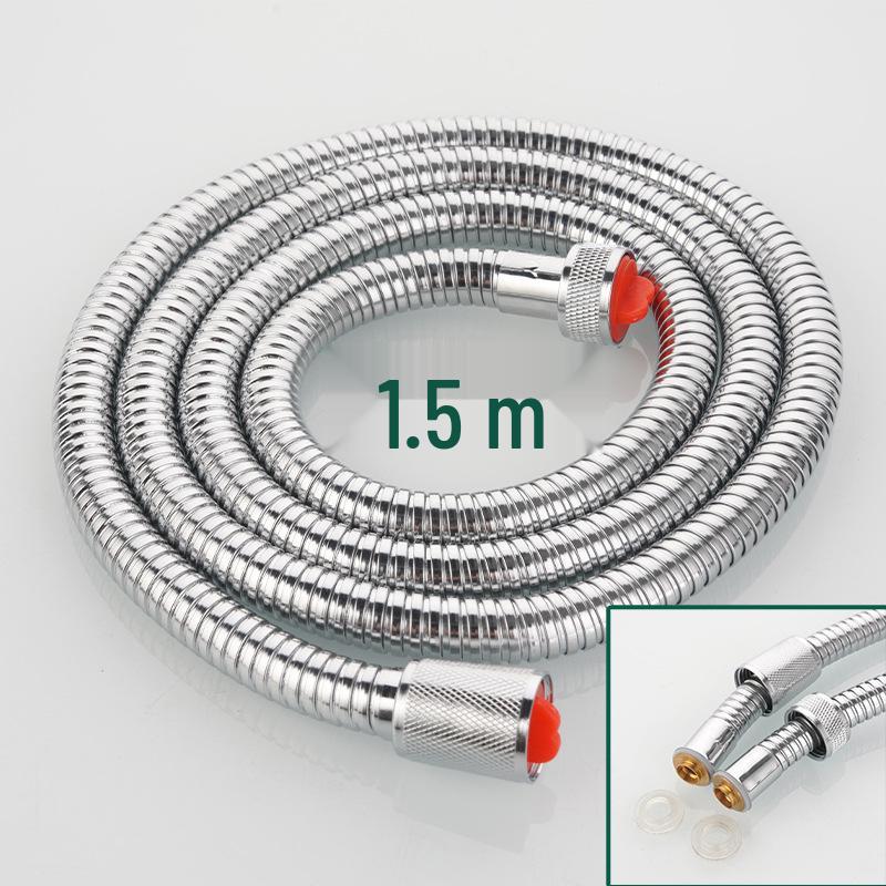 Universelles Duschschlauch-Set aus 304 Edelstahl - Verdicktes Metall-Warmwasserbereiter-Zubehörrohr
