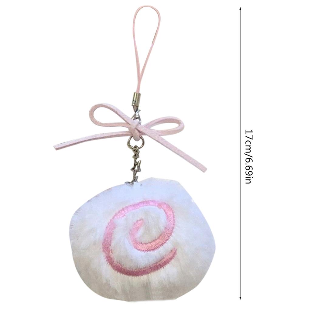 Handcrafted Fish Plate Keychain Pendant Lovely Fish Plate Phone Pendant Soft Bag Ornament Delicate Hangings Accessory