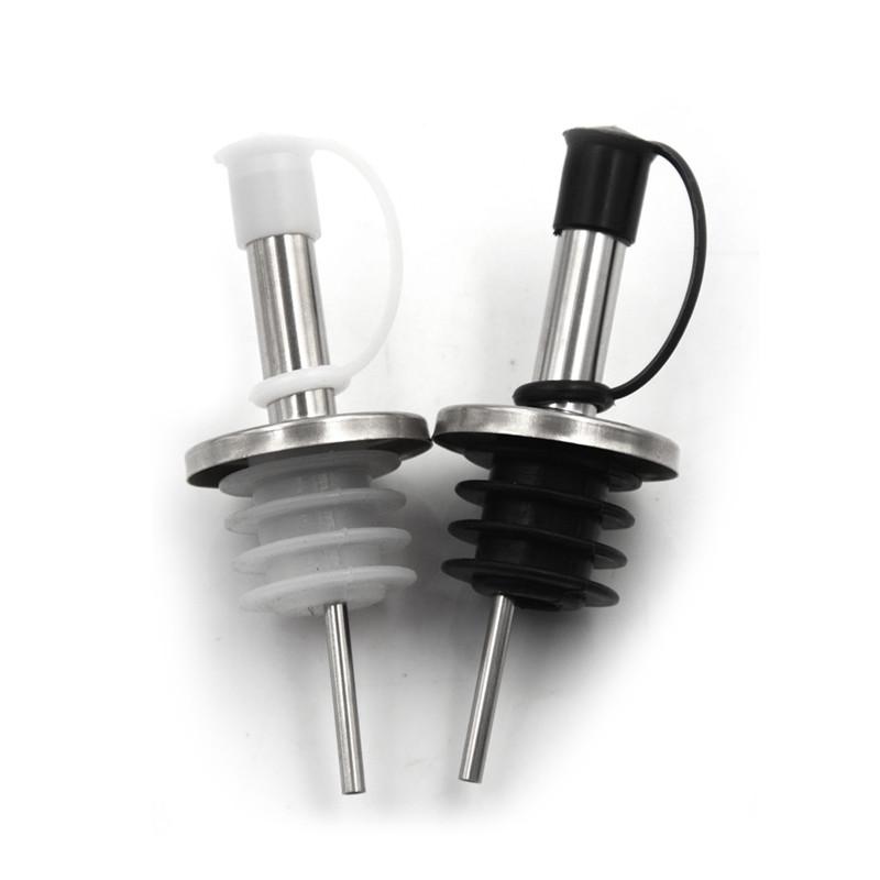 1Pcs Stainless Steel Wine Olive Oil Liquor Free Flow Bottle Pourer Dispenser Spout