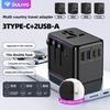 2026 Trending Product New Arrivals Type-C Multi-Country Socket 3-USB Travel Plug Conversion for Novelty Gifts