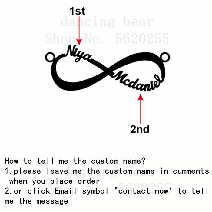 Infinite Layer Necklaces for Women Personalized Stainless Steel Custom Necklace Couple Jewelry Nameplate Pendant