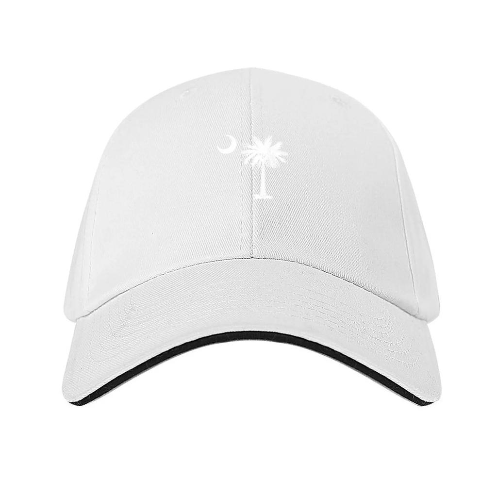 CAROLINA FLAG Mens palmetto and crescent moon Baseball Cap Military Cap Man Winter hat Fashion Beach Beach Woman Hats Mens