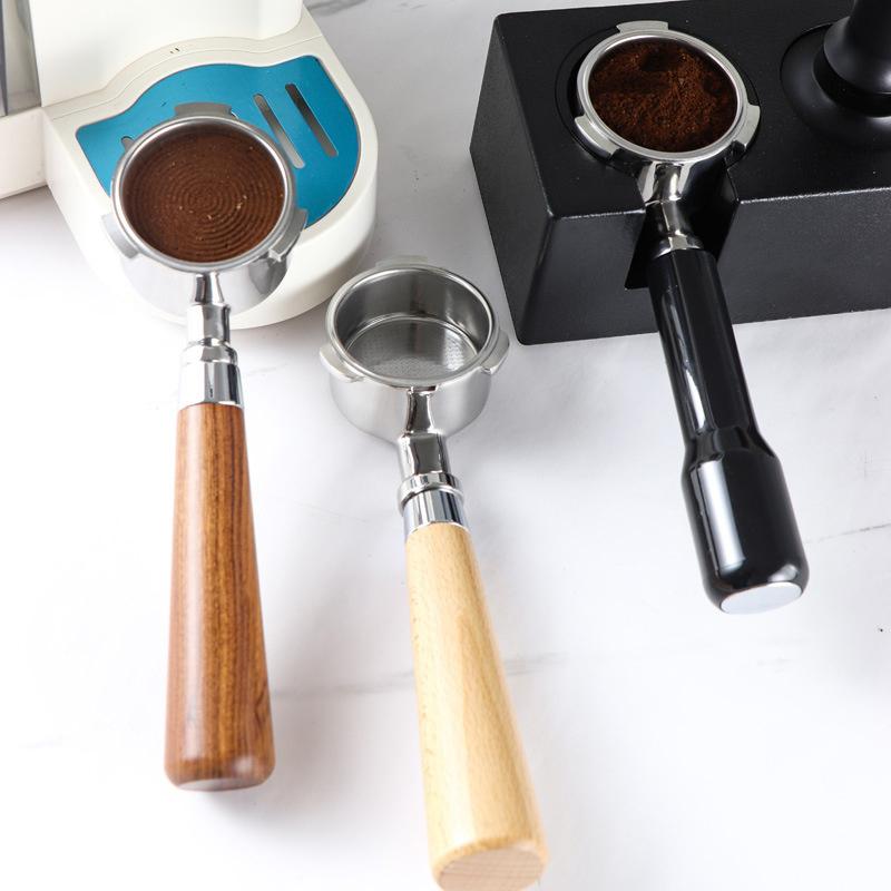 51mm bezedný portafiltr pro kávu s dřevěnou rukojetí pro DeLonghi Dedica EC680 EC685 náhradní filtrační košík příslušenství pro baristy