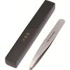 KAI Kansanroku Tweezers Slanted Tip Storage Case Silver Hair Removal HC1806