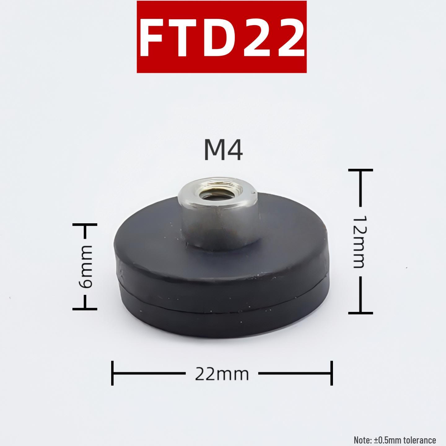

Industrial Rubber-Coated Magnetic Car Roof Suction Cup for Spotlight & Advertising Bracket