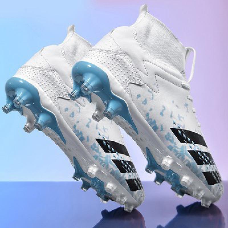 2025 new high-top mandarin duck football shoes men's broken nails children's girls AG long nails student training sports shoes