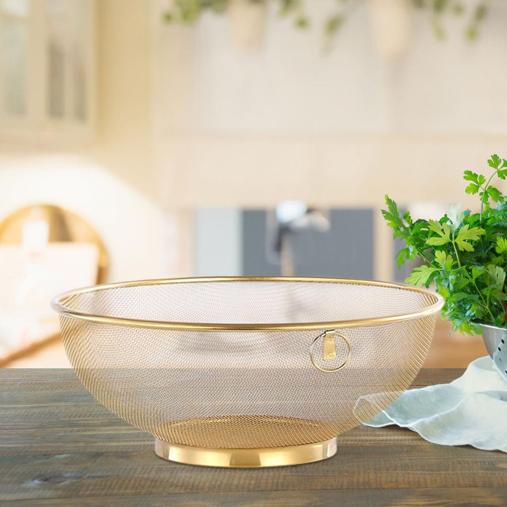 Rice Washing Colander Rice Cleaning Washing Strainer Basket Stainless Steel Rice Sieve Food Strainer Food Strainer Colander