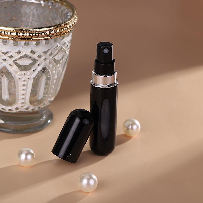 5ml Refillable Perfume Bottle - Bottom-Fill, Self-Priming, Recyclable, Rechargeable Spray, Portable Sample Size, Cosmetic Bottle.
