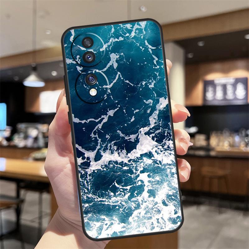 Blue Ocean Waves Sea Case For Honor Magic 8 6 7 Pro Honor 400 200 70 90 Lite X8b X8c X9a X9b X9c X9d Win RT Cover