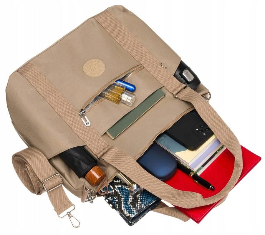 Großer Damen-Shopper aus Nylongewebe - Peterson