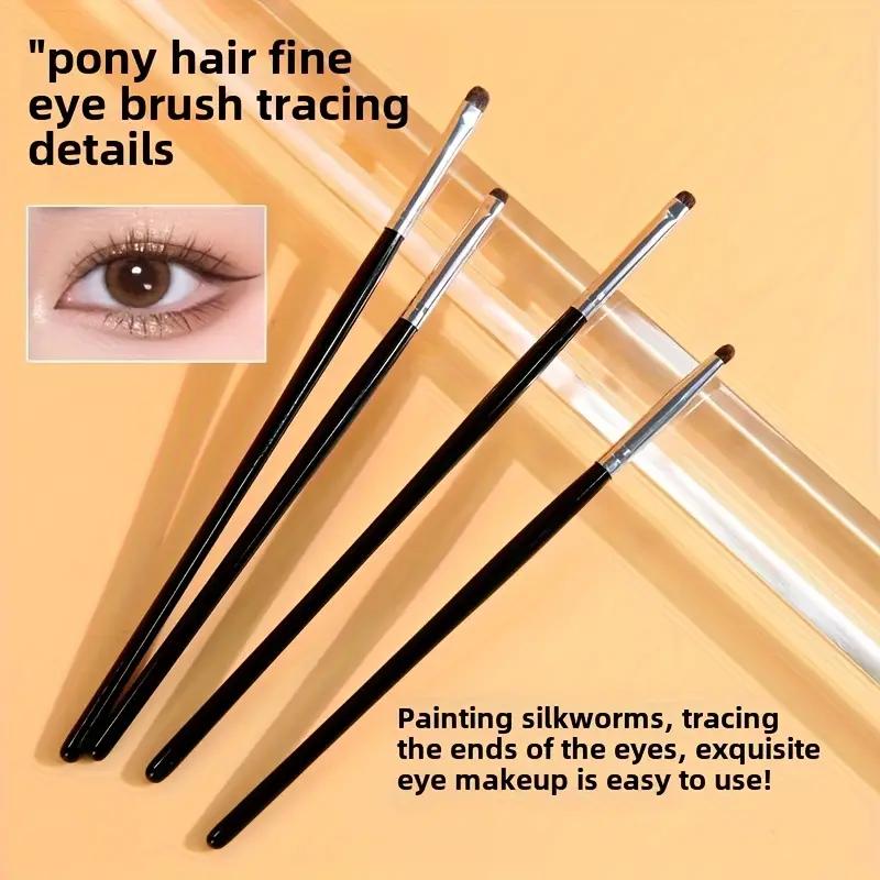 4/1PCS Eye Makeup Fine Detail Brush Eye Tip Cone Small Brightening Eyeshadow Lower Eye Silkworm Press Eyeliner Eye End