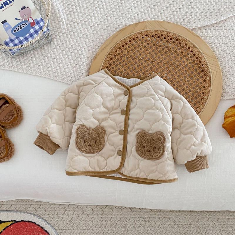 Children Wear Cotton-padded Clothes On Both Sides Winter Children's Clothing Quilted Coat