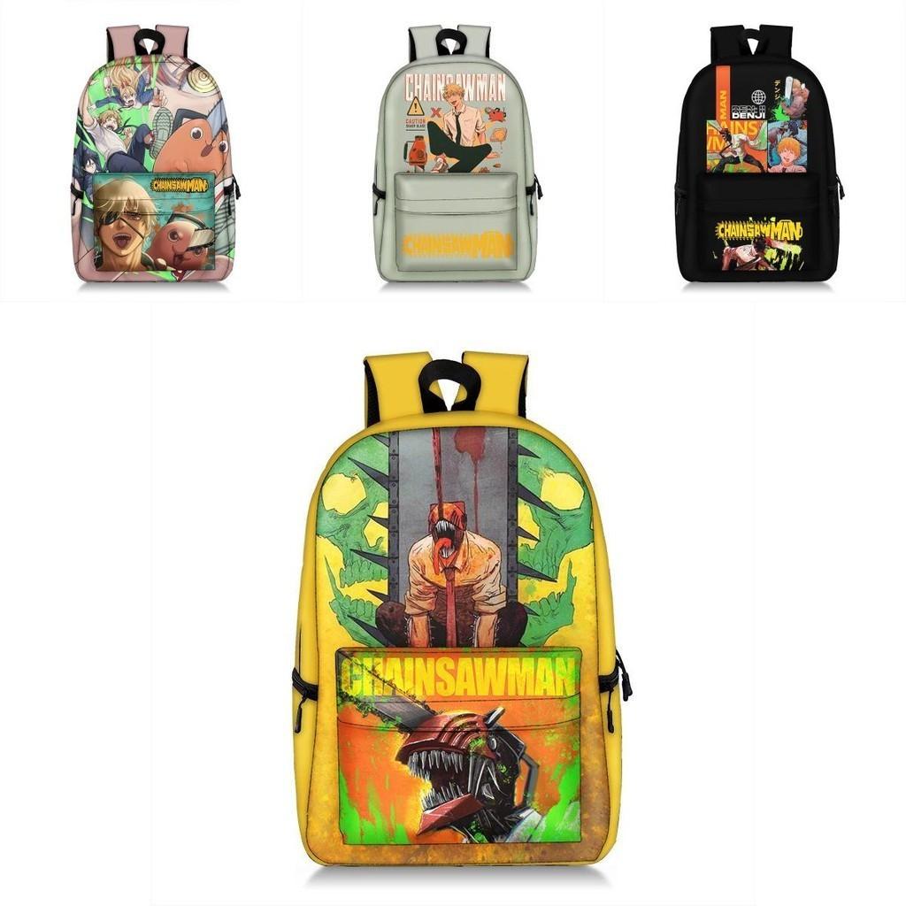 Stunning Child/adult Chainsaw Man Backpack Schoolbag Anime Bag