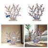 Mediterranean Gift for Home Decor Coral Statue for Fireplace Office Cabinet