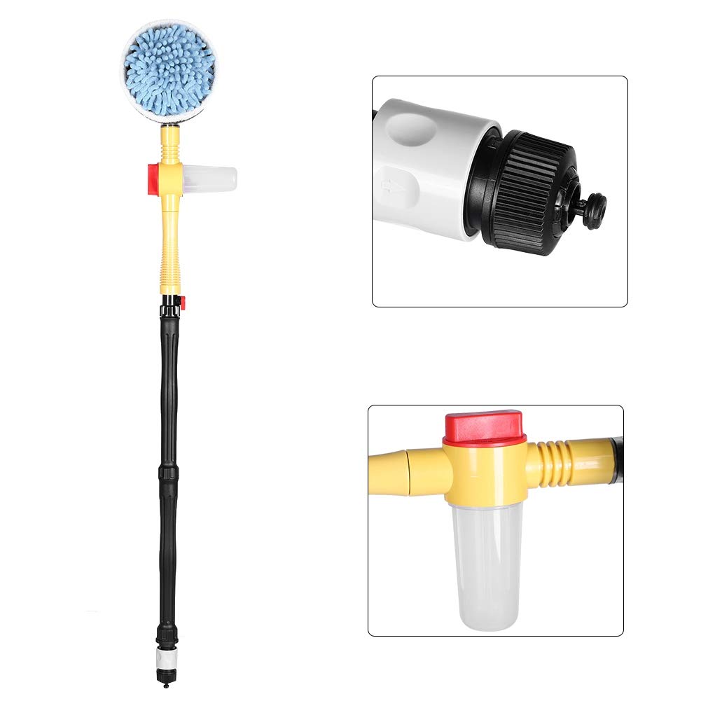 Autowaschbürste, Hochdruckwäsche, Automatische Rotation, Autowaschzubehör, Karosserie, Reifen, Räder, Mikrofaser, Kratzfest, Reinigungsschwamm-Werkzeug