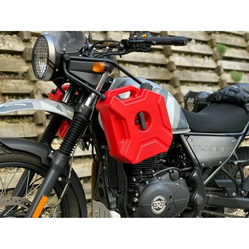 Red "Jerry Can With Mount And Fitting" Fit For Royal Enfield Himalayan BS4
